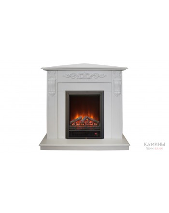 Электрокамин Dominica Corner WT с очагом Eugene