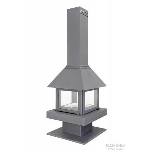 Островной камин Эклипс островной 4D графит Островной камин Эклипс островной 4D графит