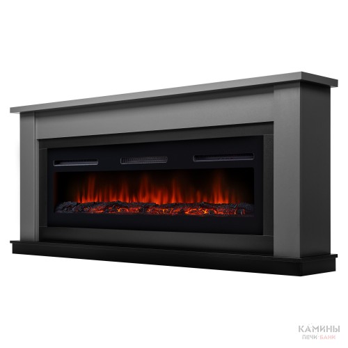 Каминокомплект:Очаг Electrolux Infinity EFP/P-1600ULS, портал Canto Long графит, черный