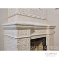 Каминная топка Астов М 700 в облицовке изразцами коллекции Альбион.