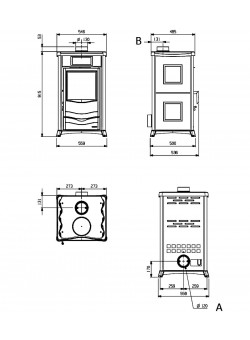 Печь-камин La Nordica Rossella Plus Ceramica