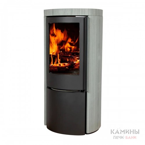 Печь-камин Jydepejsen Cozy Classic Grey Wood Sandstone