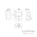Каминная топка Kratki Lucy/12/L/BS Каминная топка Kratki Lucy/12/L/BS