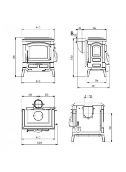Печь камин La Nordica Isetta Evo