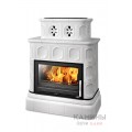 Печь камин керамическая ABX KARELIE, с кафельным цоколем