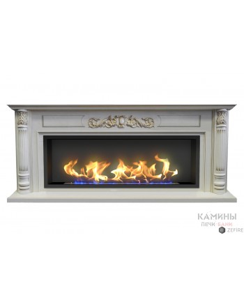 Биокамин в линейном портале Дорта (ZeFire)
