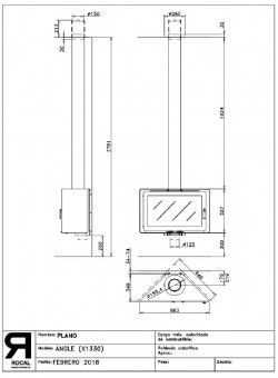Печь-камин ROCAL ANGLE