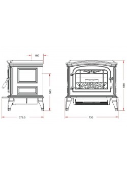 Чугунная печь Invicta Bradford