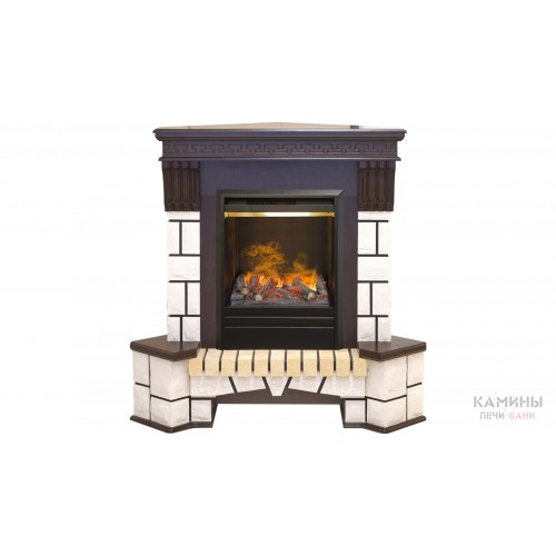 Электрокамин Stone Corner c очагом 3D Olympic