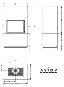 Камин Астов APLIT ПС 800