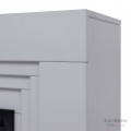 Каминокомплект STANLEY/НЕО Светло-серый с очагом Электроочаг SAPHIR/САПФИР 42