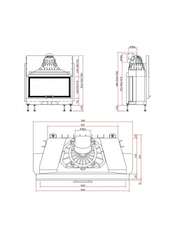 Каминная топка Schmid Lina 100h