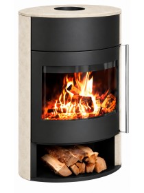Дровяная печь-камин Ember J1 Limestone