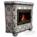 Изразцовый камин Медальон КимрПечь угловой Художественный Изразцовый камин Медальон КимрПечь угловой Художественный