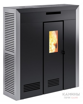 Печь-камин Invicta Daglan 9 Pellet Stove Серая с разводом тепла