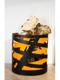 Дровница Saturn (черно-оранжевая)