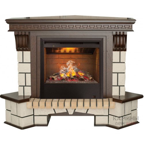 Электрокамин RealFlame Stone New Corner 26 AO c Helios 3D