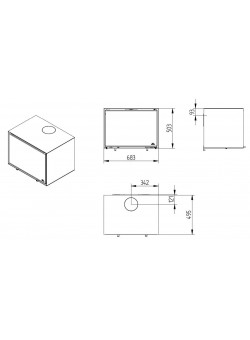 Печь-камин Jydepejsen Zeta Wall Black