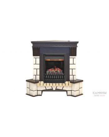 Электрокамин Stone Corner STD c очагом 3D Oregan