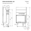 Каминная топка Hoxter ECKA 60/35/50SLh Левосторонняя Каминная топка Hoxter ECKA 60/35/50SLh Левосторонняя