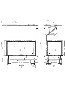 Каминная топка Austroflamm 89x49x45 S 2.0 Left