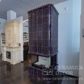 Современный камин в облицовке коллекции Луна и топкой Spartherm Linear 4S Arte.