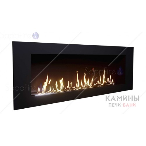 Настенный биокамин / очаг Mercury 1500 BLACK (SappFire) в Минске