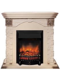 Электрокамин Dublin WT с очагом Fobos Lux RC