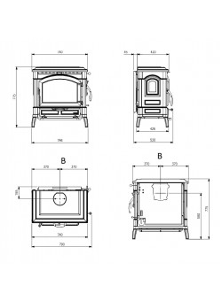 Печь камин La Nordica Isotta Evo