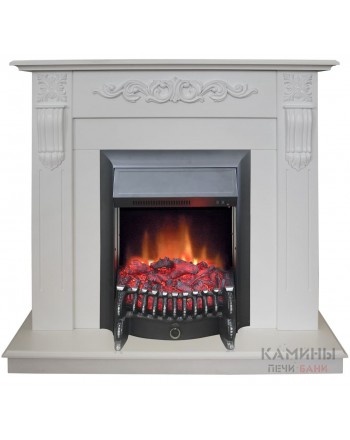 Электрокамин RealFlame Dominica WT с Fobos s Lux BL