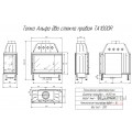 Каминная топка Экокамин Альфа 1000 R два стекла правая Каминная топка Экокамин Альфа 1000 R два стекла правая