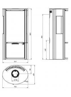 Печь-камин Ember E15 FG
