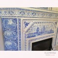 Изразцовый камин с панно из коллекции голландия с кораблем Изразцовый камин с панно из коллекции голландия с кораблем