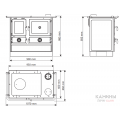 Печь-камин MBS THERMO MAGNUM красный Печь-камин MBS THERMO MAGNUM красный