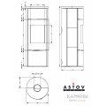 Печь-камин Астов R1.0 L K Печь-камин Астов R1.0 L K
