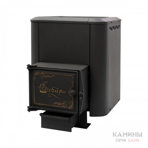 Чугунная банная печь Сибирь-15 конвекционная с выносным топочным каналом Чугунная банная печь Сибирь-15 конвекционная с выносным топочным каналом