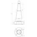 Островной камин LOFT - 02 с прямым куполом Островной камин LOFT - 02 с прямым куполом