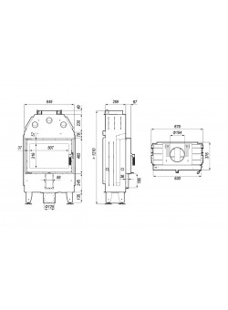 Каминная топка INTRA SM SLIM