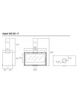 Печь камин Rocal HABIT 100 DC T