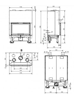 Каминная топка La Nordica Monoblocco 90PA