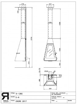 Печь-камин ROCAL D-9