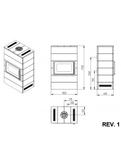 Каминная топка Jydepejsen Sigma Titan 3