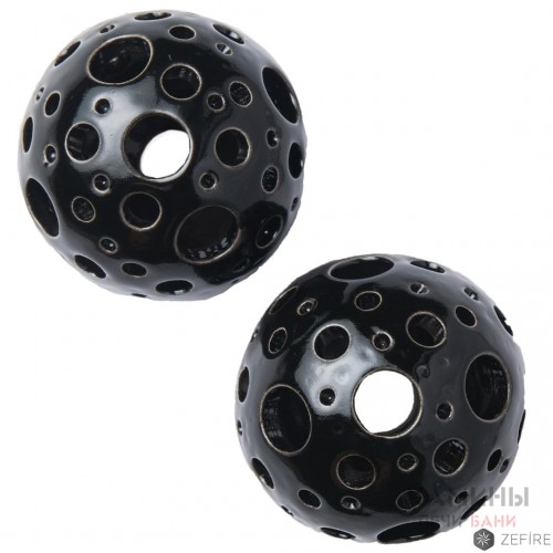Шары черные с отверстиями трех размеров 2 шт (ZeFire)