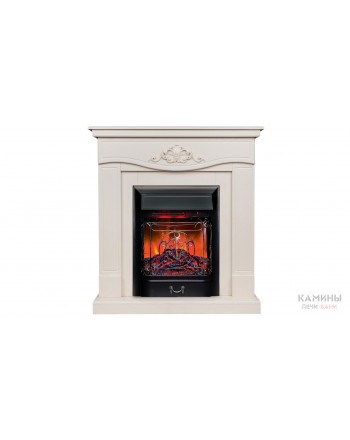 Электрокамин JUNONA WT с очагом Majestic Lux Black