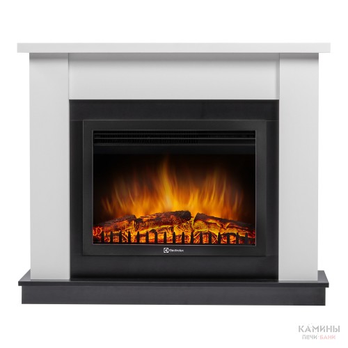Каминокомплект Firelight: Очаг EFP/P-2520LS N , портал Canto 25 белый Каминокомплект Firelight: Очаг EFP/P-2520LS N , портал Canto 25 белый