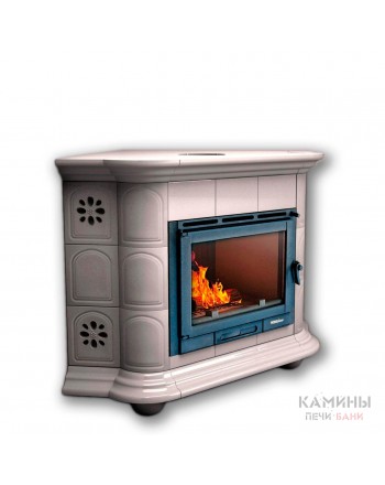 Изразцовый камин Прованс угловой однотонный А