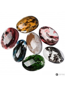 Декоративные керамические камни цветные - 7 шт (ZeFire)