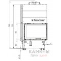 Каминная топка Hoxter ECKA 67/45/51Rh Правосторонняя