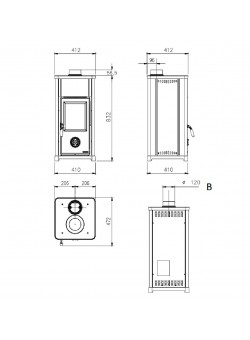 Печь камин La Nordica Tea