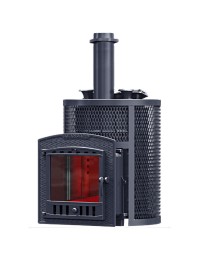 Печь AVANGARD ЗК 35 (П2) Ураган в круглой сетке